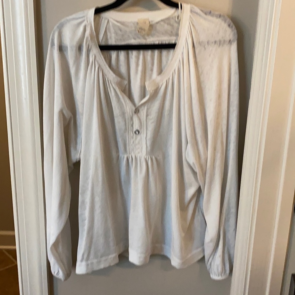 Free People White Peasant top